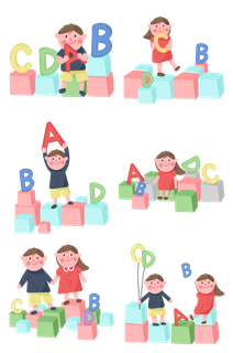 教育培训少儿学习英语英文字母_元素 教育培训少儿学习英语英文字母_元素