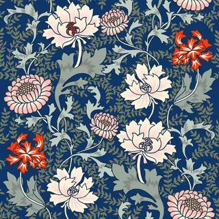 花卉唯美手绘花朵面料纹理手机壳布料面料印花服装矢量图案素材