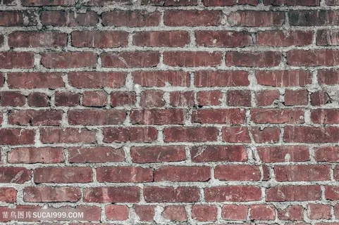 砖红色规则砖墙背景