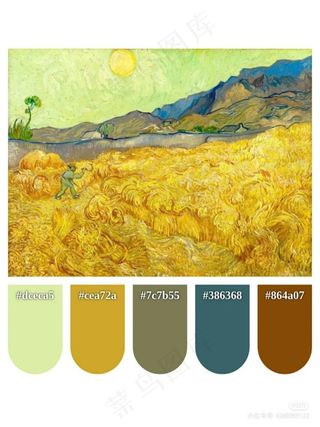 高质量插画配色色卡