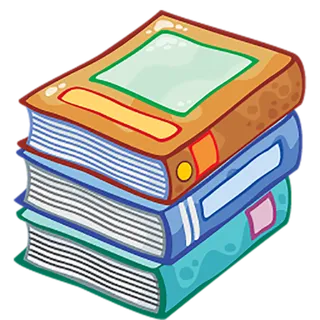 书本卡通线条图简笔少儿兴趣班