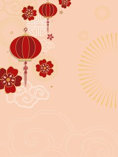 淡黄色矢量中国风元素背景