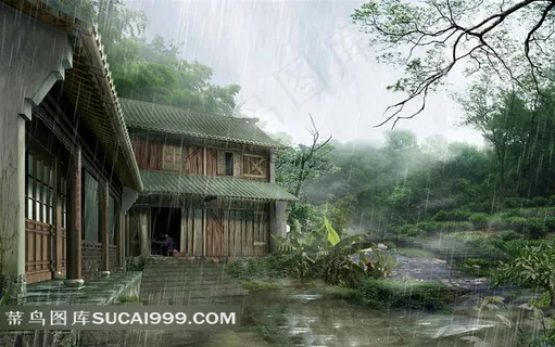 清明时节细雨纷纷高清唯美风景