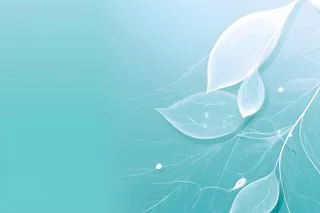 树叶露珠青色大气意境背景