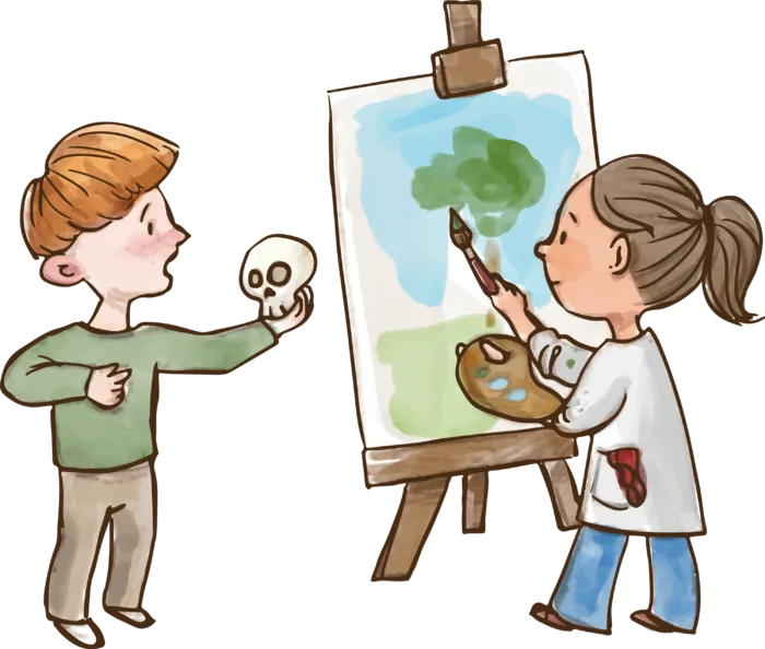 卡通 素材 人物 动画 插图