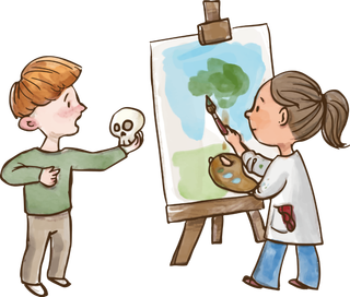 卡通 素材 人物 动画 插图