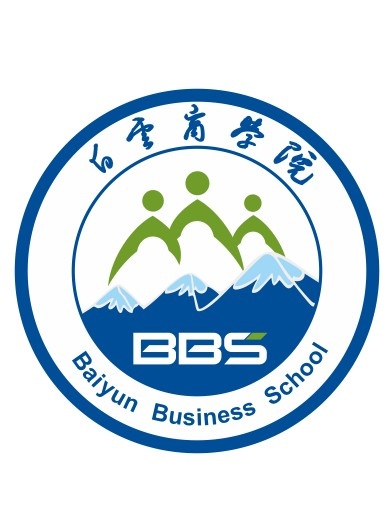 白云商学院logo标志校徽cdr矢量模版下载