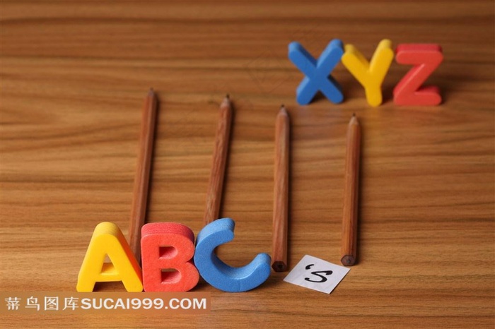 高清铅笔字母图片下载