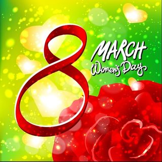 三八妇女节女神节贺卡素材