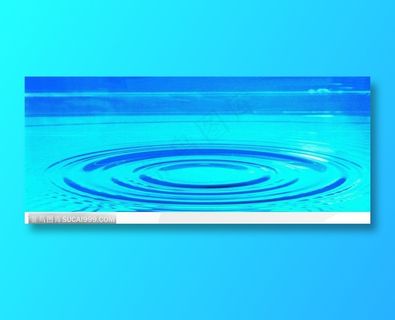 宽幅水滴入水后泛起的波纹