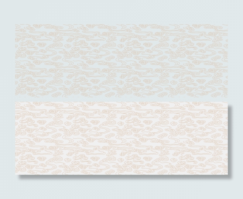 中式祥云图案背景免抠