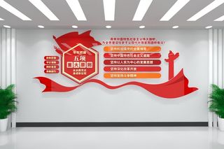 五项重大原则党建文化墙