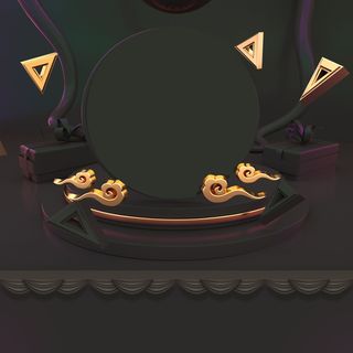 立体C4D场景电商首页主图直通车促销banner海报背景PSD素材