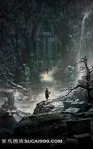 电影霍比特人2史矛革荒漠海报