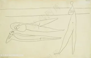 毕加索唯美线条简约装饰画