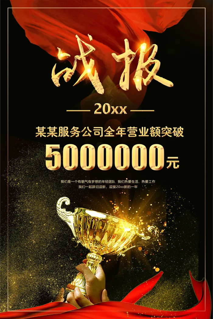 2022企业公司销售业绩年终大捷军令喜报PSD设计素材模板(3545x5315)psd模版下载