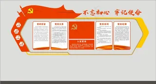 党建 文化墙 入党誓词4