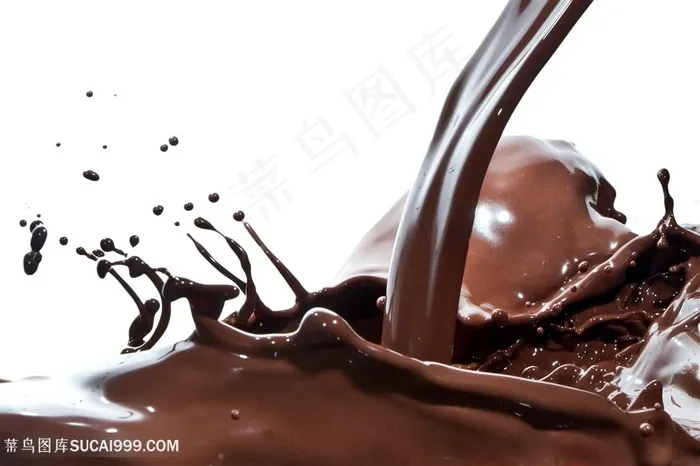 动感溅起的巧克力