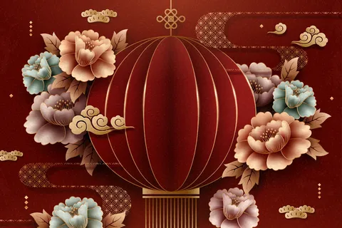 中式传统新年春节矢量素材 中式传统新年春节矢量素材