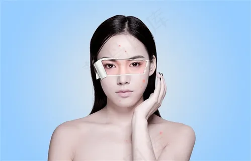 美容背景皮肤问题宣传海报 美容背景皮肤问题宣传海报