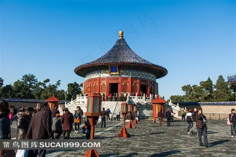 北京旅游天坛名胜古迹建筑景观