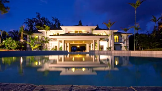 欧式城市建筑夜景