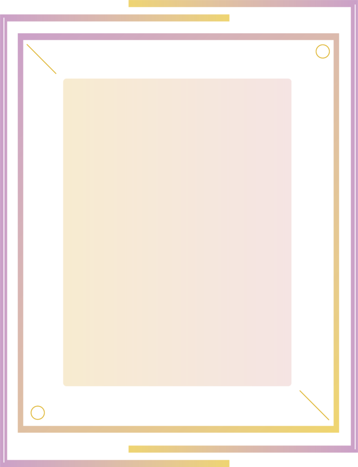 黄紫色渐变边框相框