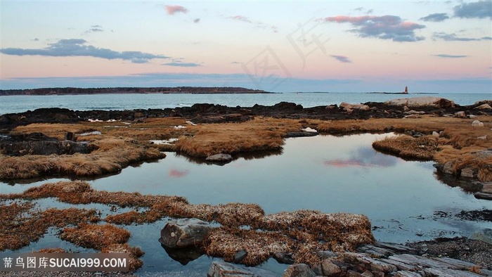 湖畔美景风景画壁纸