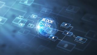 互联网区块链概念时尚科技背景