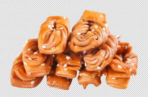 蜜麻花免扣素材