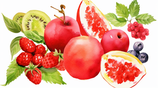 水果水彩插画素材