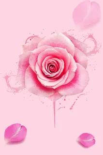 粉色玫瑰背景