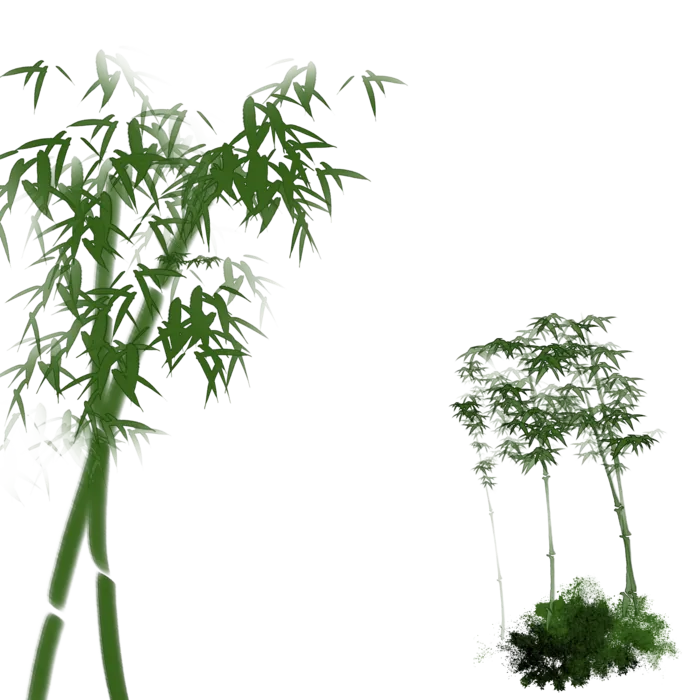 竹子水墨画中国风国画墨水书法竹子画