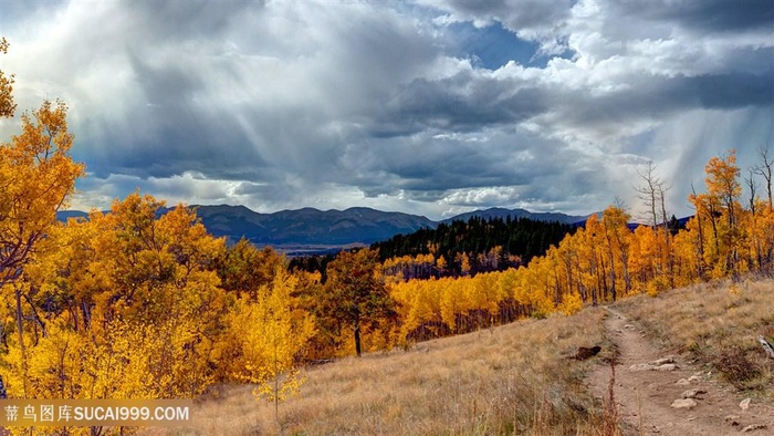 天空美景秋季风景画壁纸