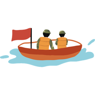 小舟简笔画图标