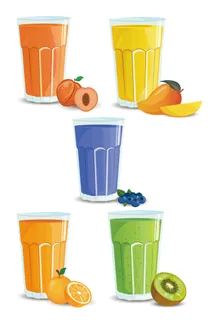 AI矢量果汁