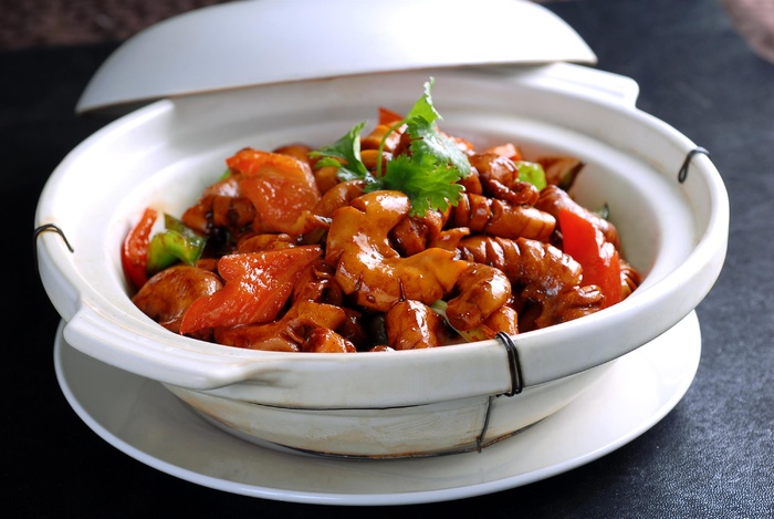 砂锅石锅美食煲类特色菜煲仔生啫脆肠