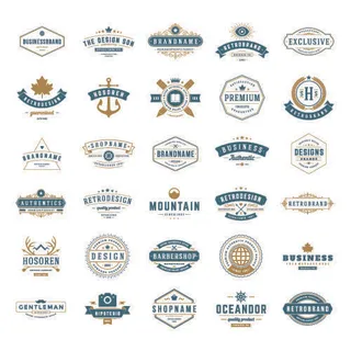 手绘Logo标志素材