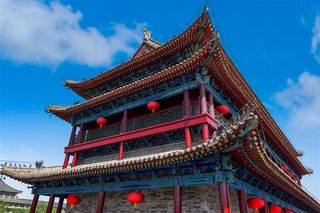 宏伟的中国城楼建筑高清图片