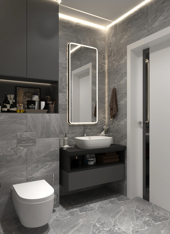 浴室现代简约风格特写场景近景(37)