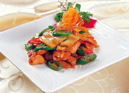 0911CC-285椒香鲍菇炒爽肉