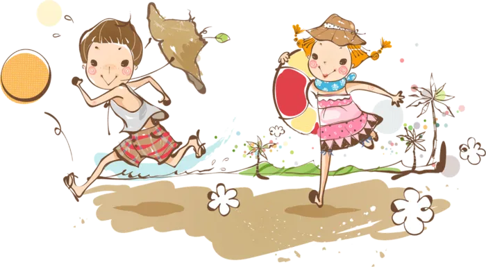 卡通 素材 人物 动画 插图