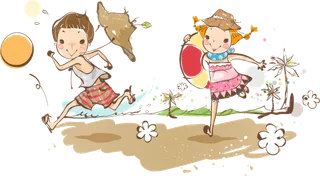 卡通 素材 人物 动画 插图