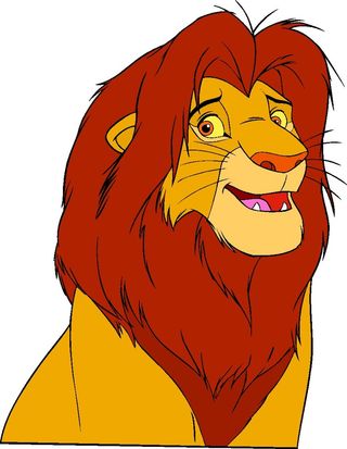 卡通动漫动画狮子王辛巴威武狮子雄狮矢量图素材