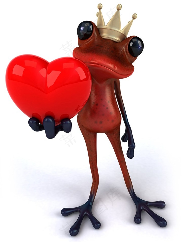 可爱的3D卡通青蛙