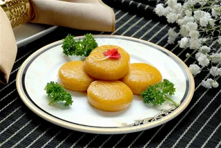 洗沙苕饼美食素材