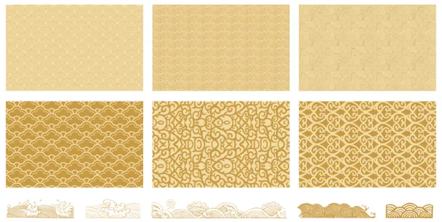 祥云 底纹 复古 波浪 背景