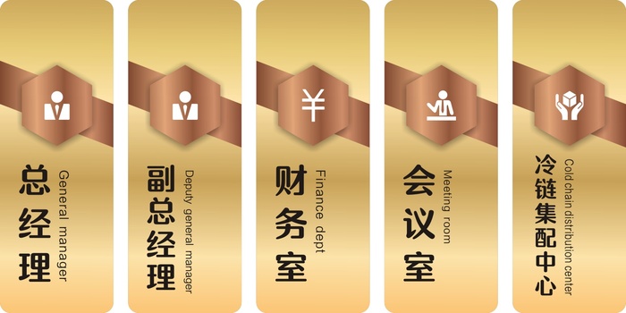 商务门牌6cdr矢量模版下载