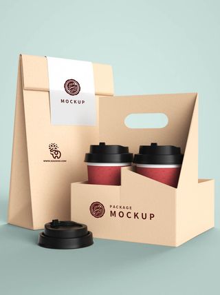 包装智能贴图样机VI效果PSD素材