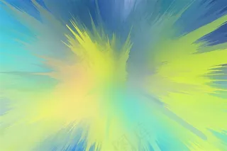 时尚主打蓝绿冷调放射水彩背景素材